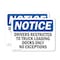Signmission Drivers Restricted To Truck Loading Dock OSHA Notice Sign, Vinyl Decal, 10in W x 7in L, 2PK OS-2PACK-NS-D-710-L-15519 - alternate 1